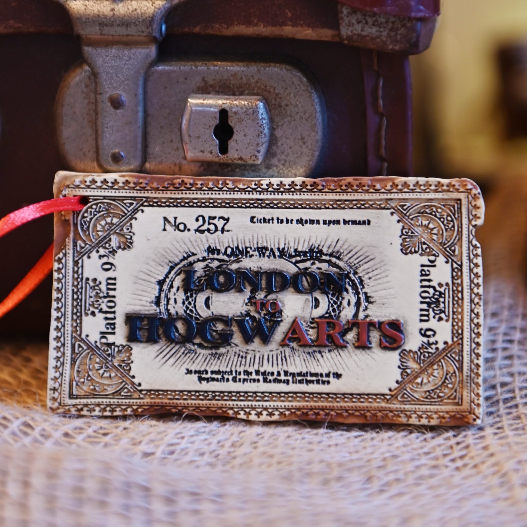 Hogwarts Express Ticket Ornament