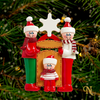 Sledging Family Of Three