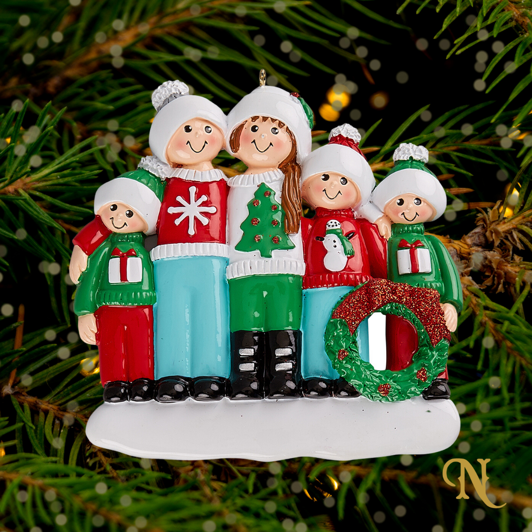 Ugly Sweater Family Five