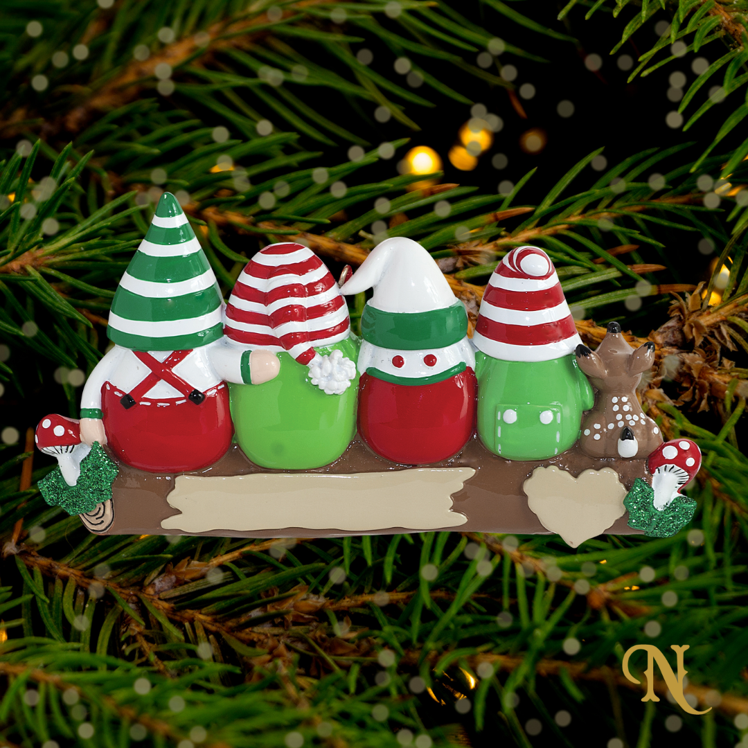 Gnome Family of Four