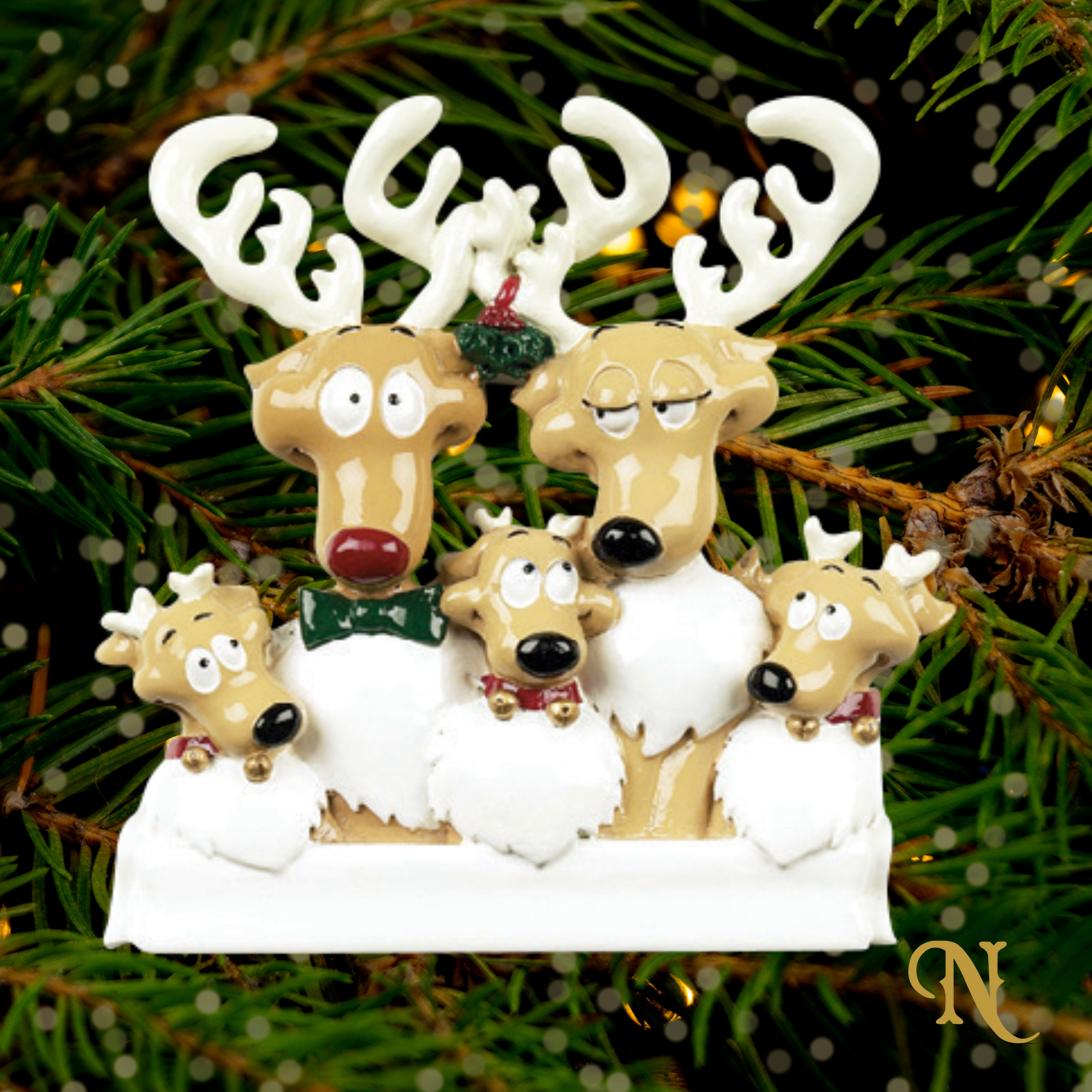 Reindeer Family Of Five