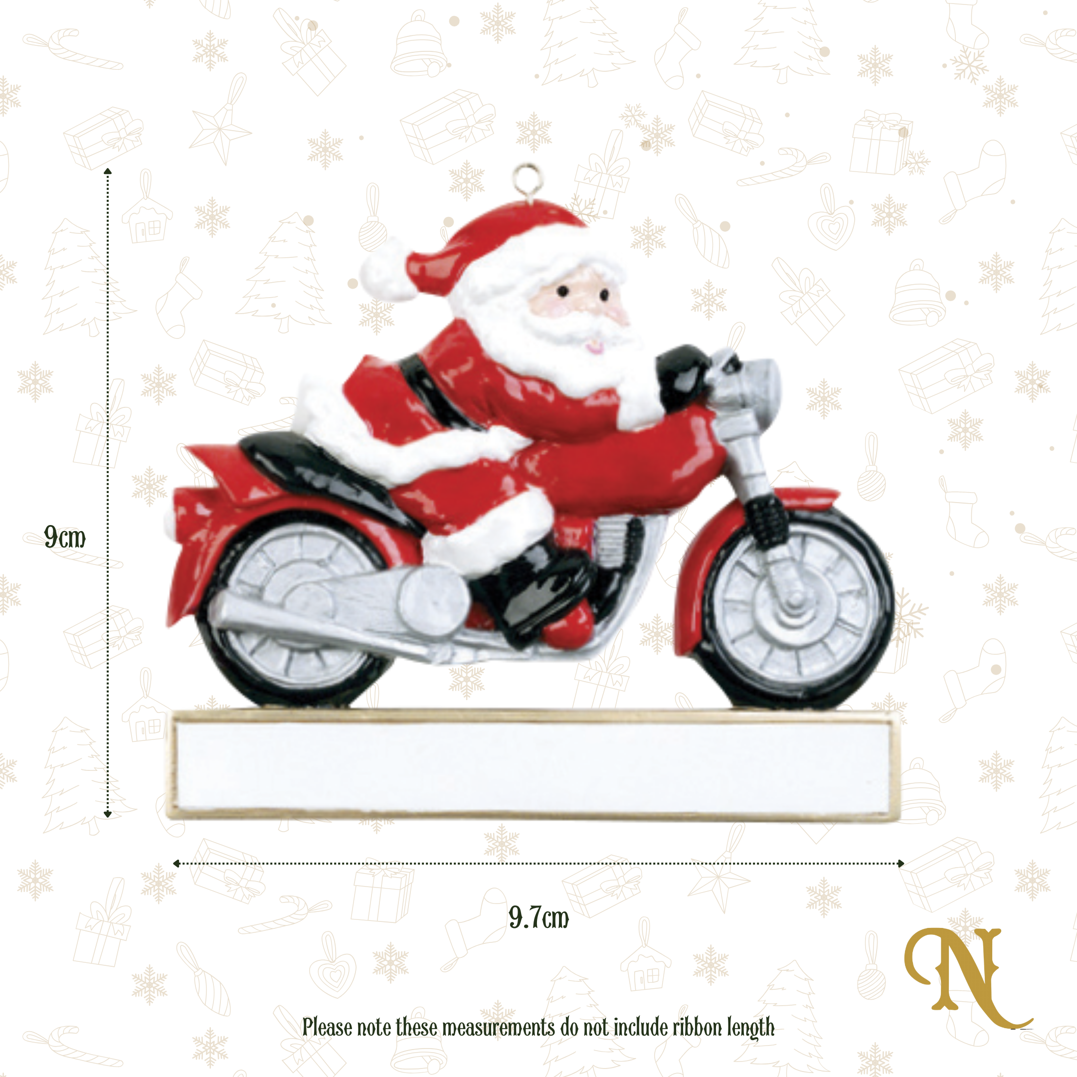 Santa on a Motorbike