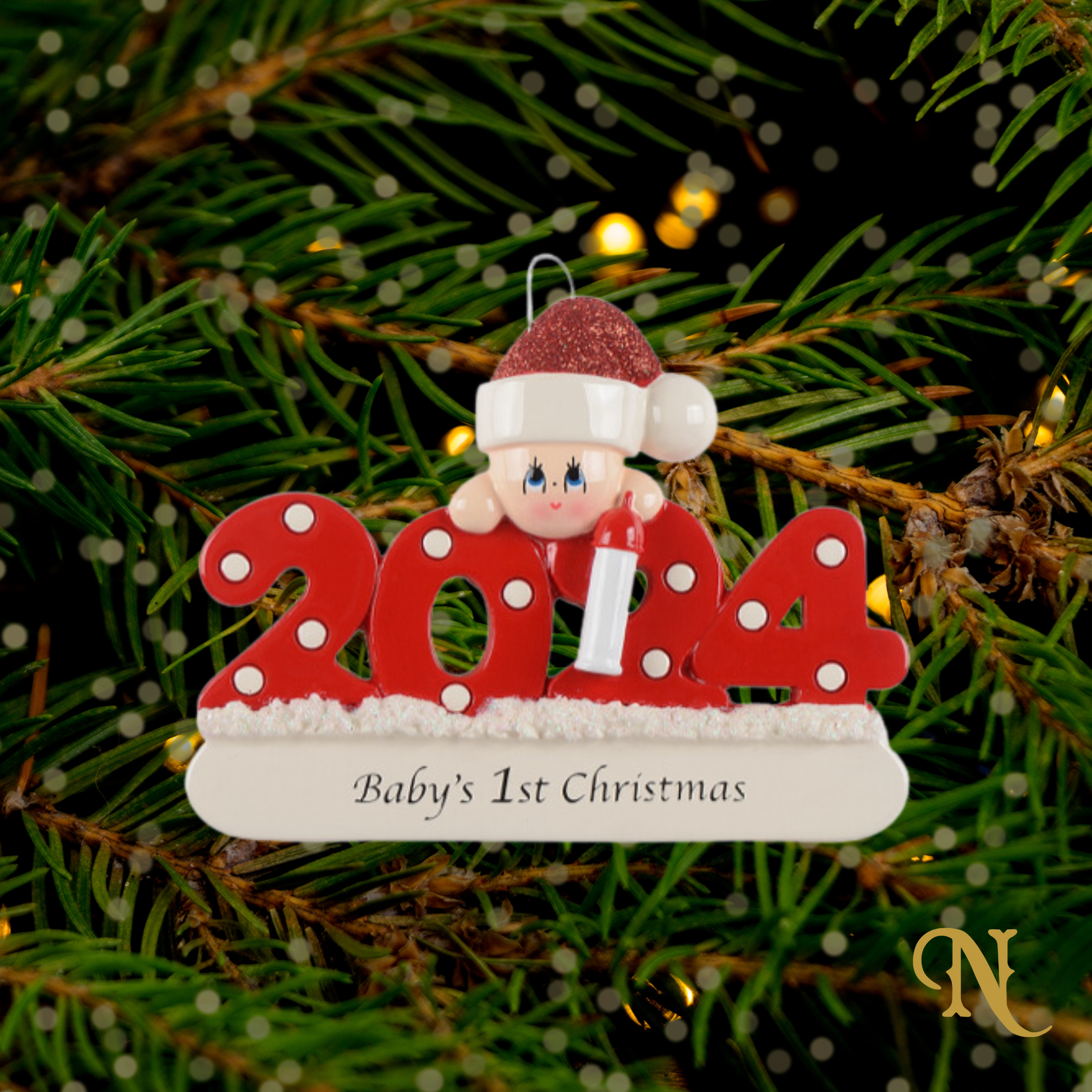 Babe's 1st Christmas 2024 Red