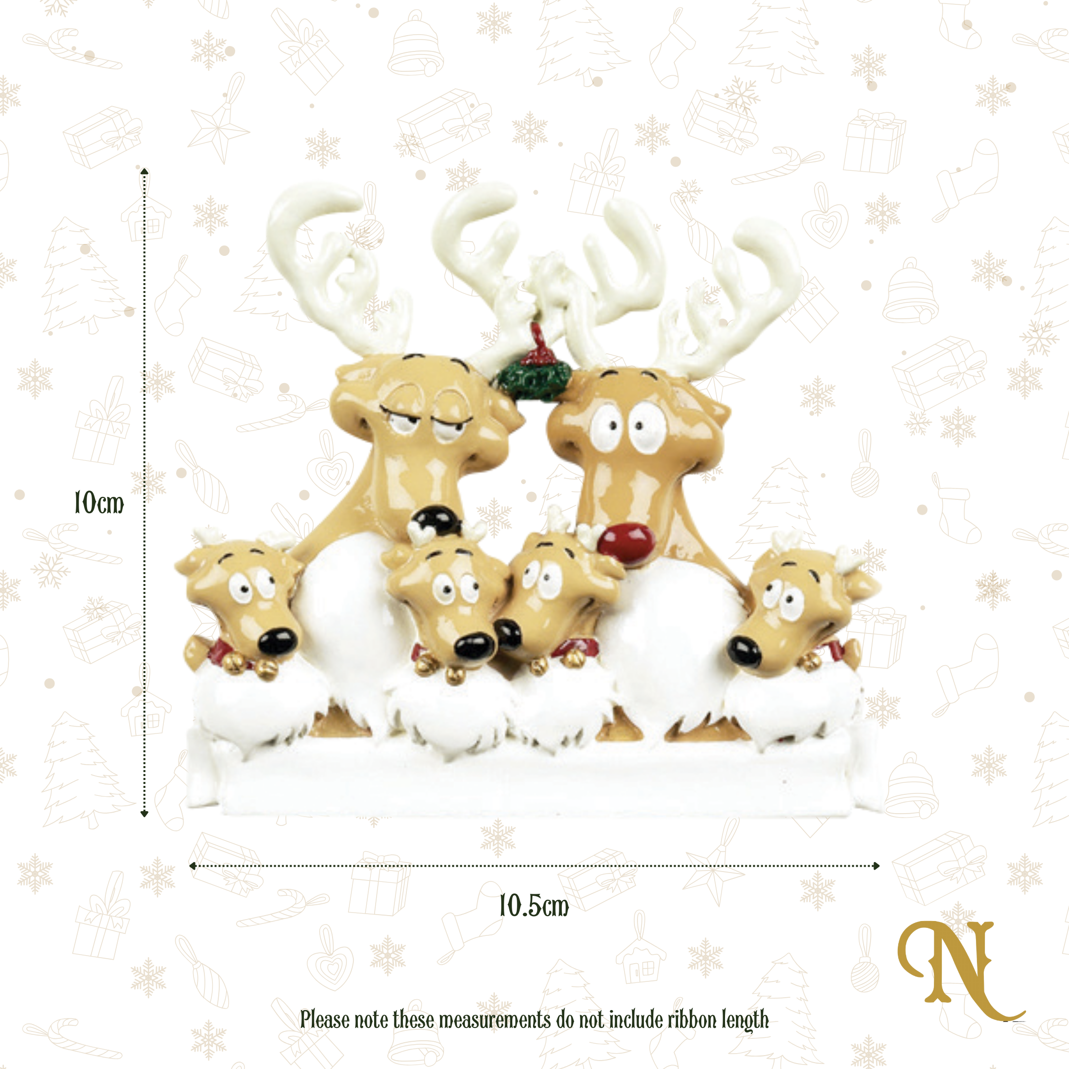 Reindeer Family Of Six