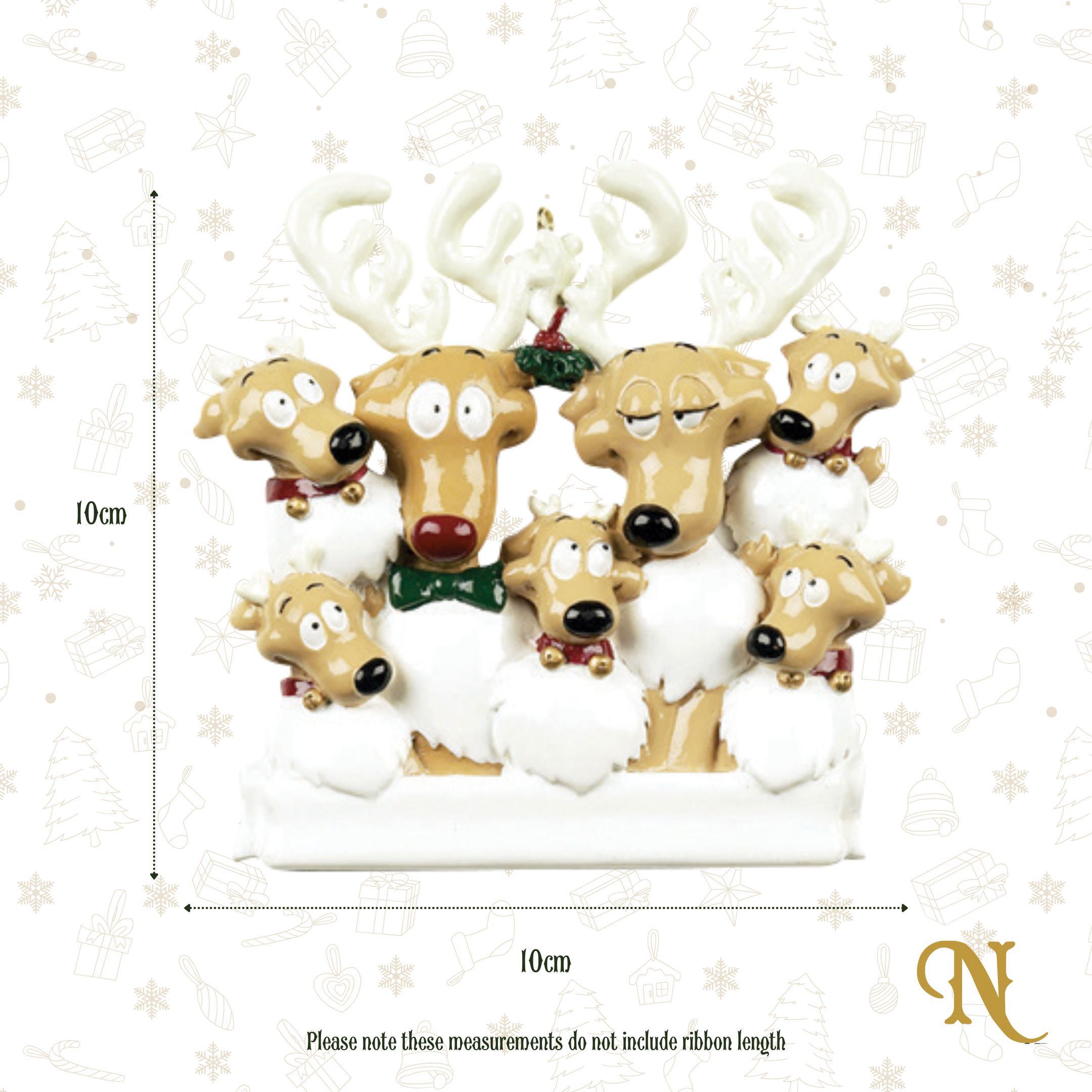 Reindeer Family Of Seven