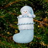 Blue Snowbaby Stocking