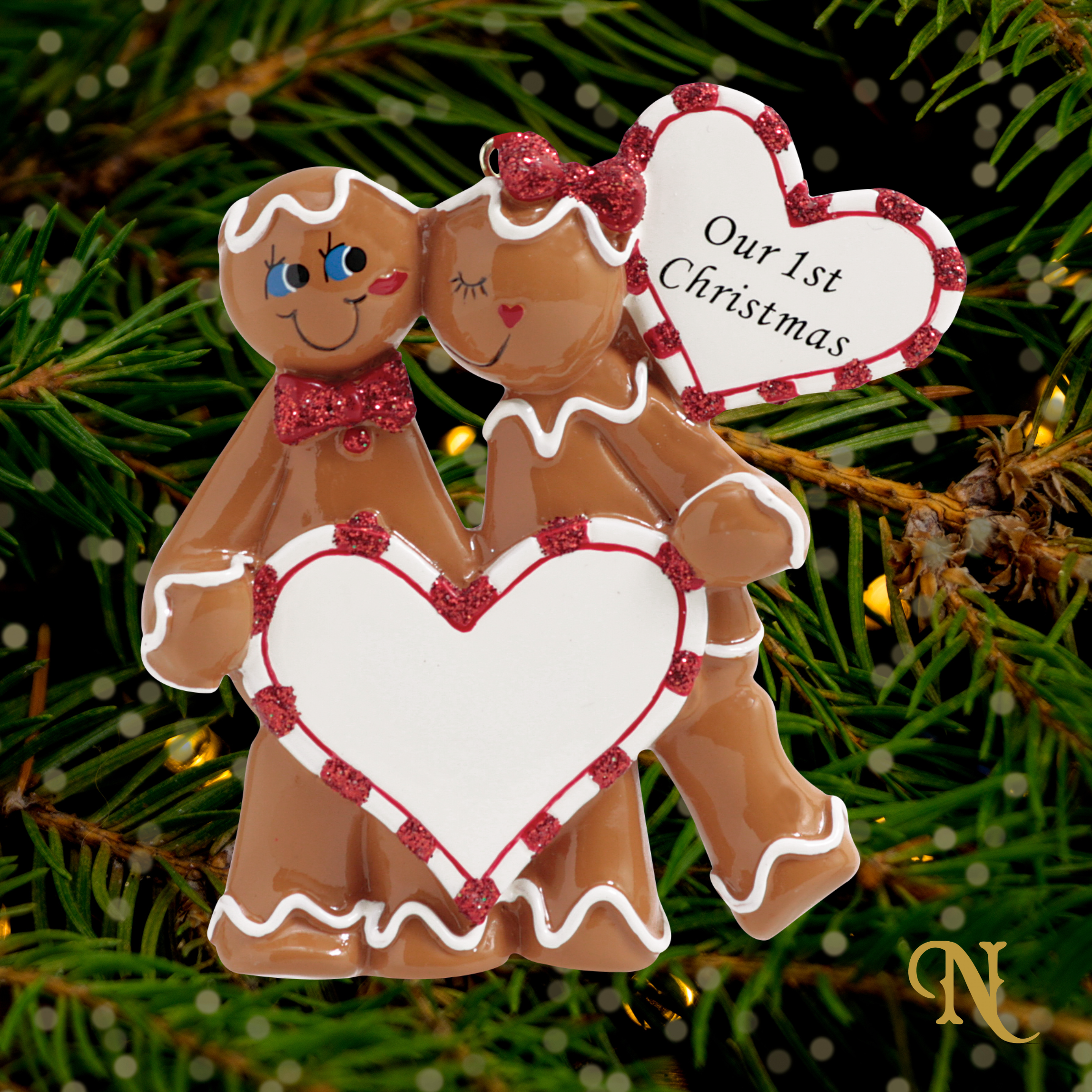 1st Christmas Gingerbread Couple