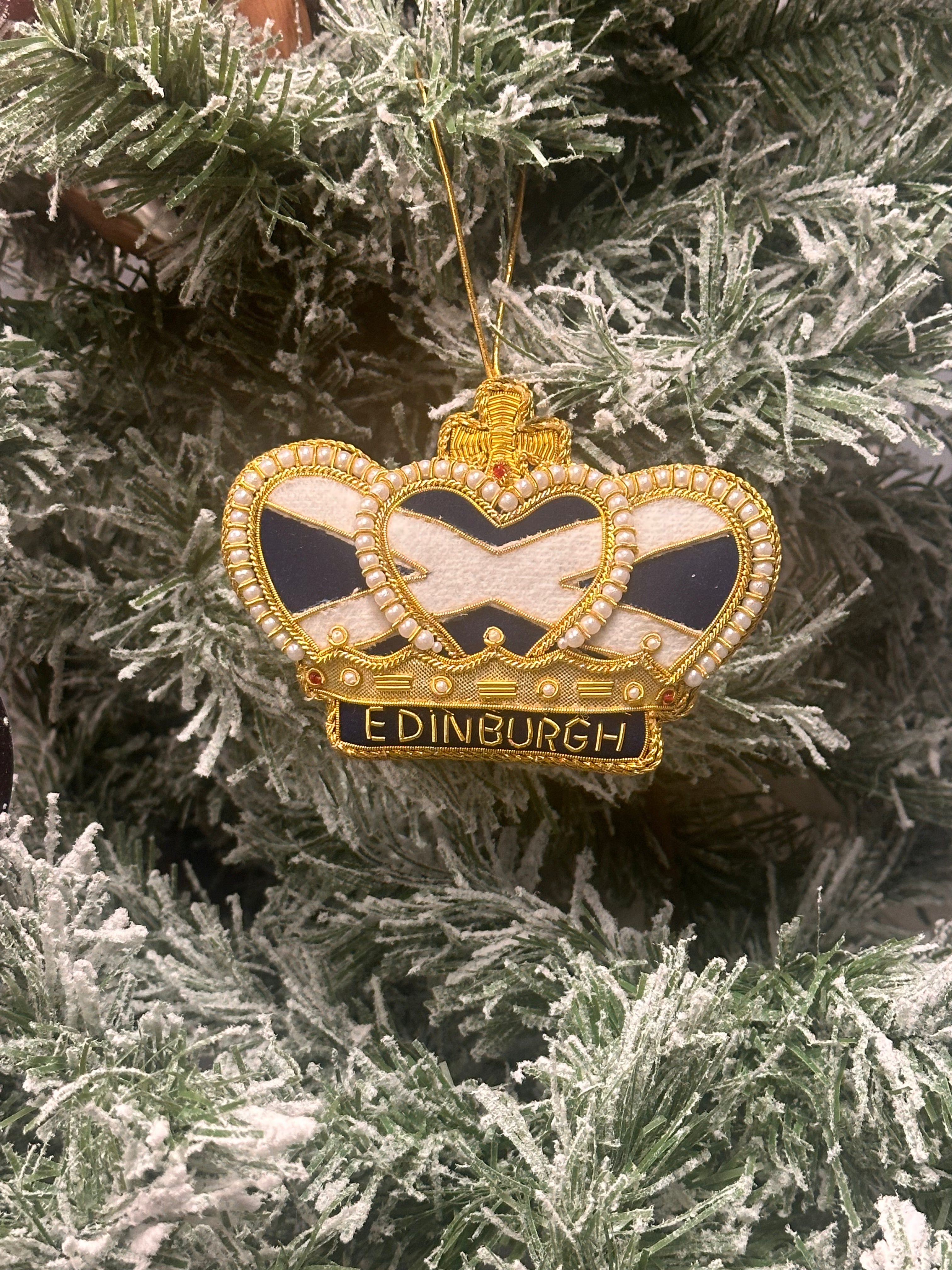 Hand Embroidered Edinburgh Crown