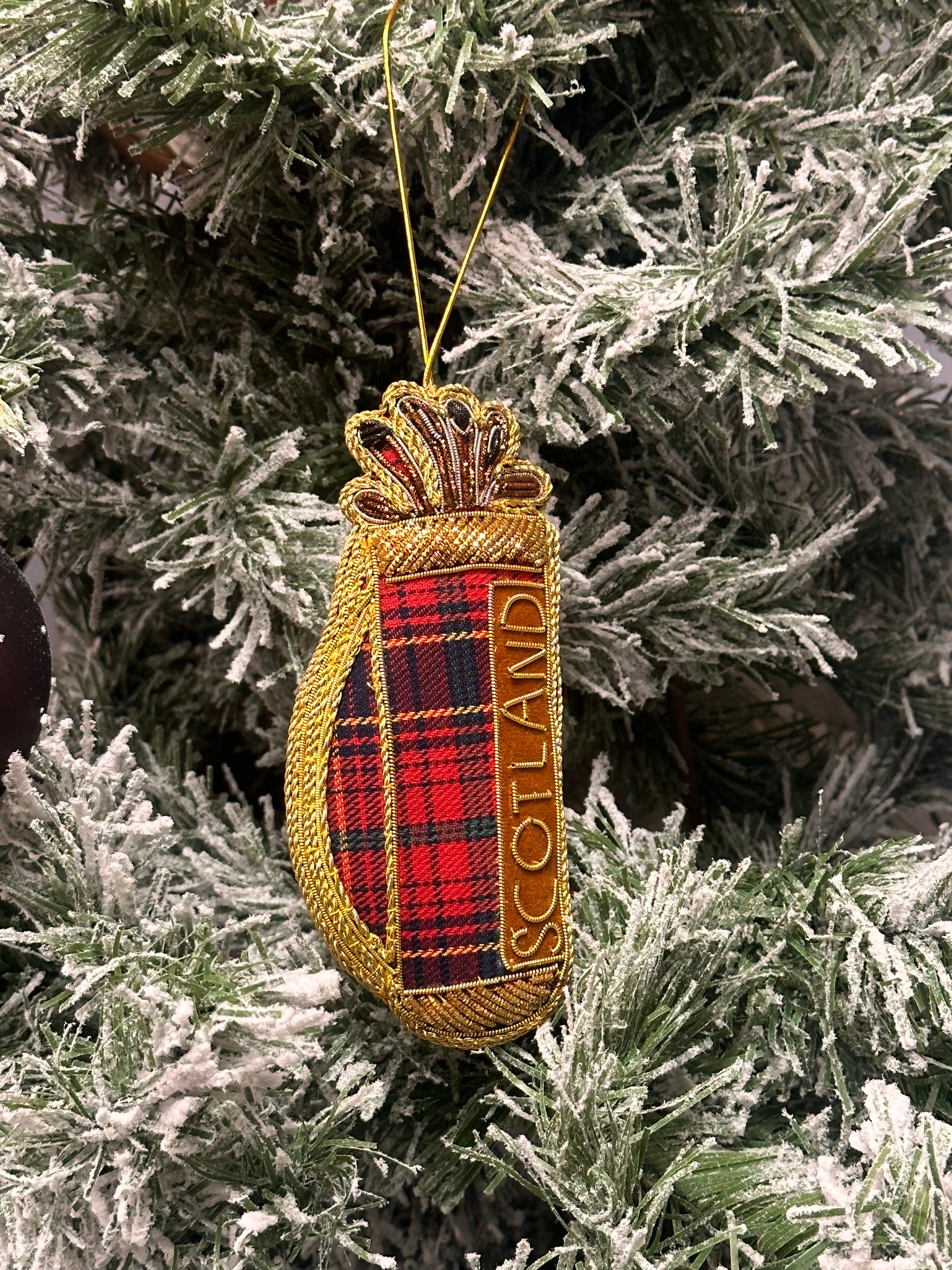Hand Embroidered Golf Bag Scotland