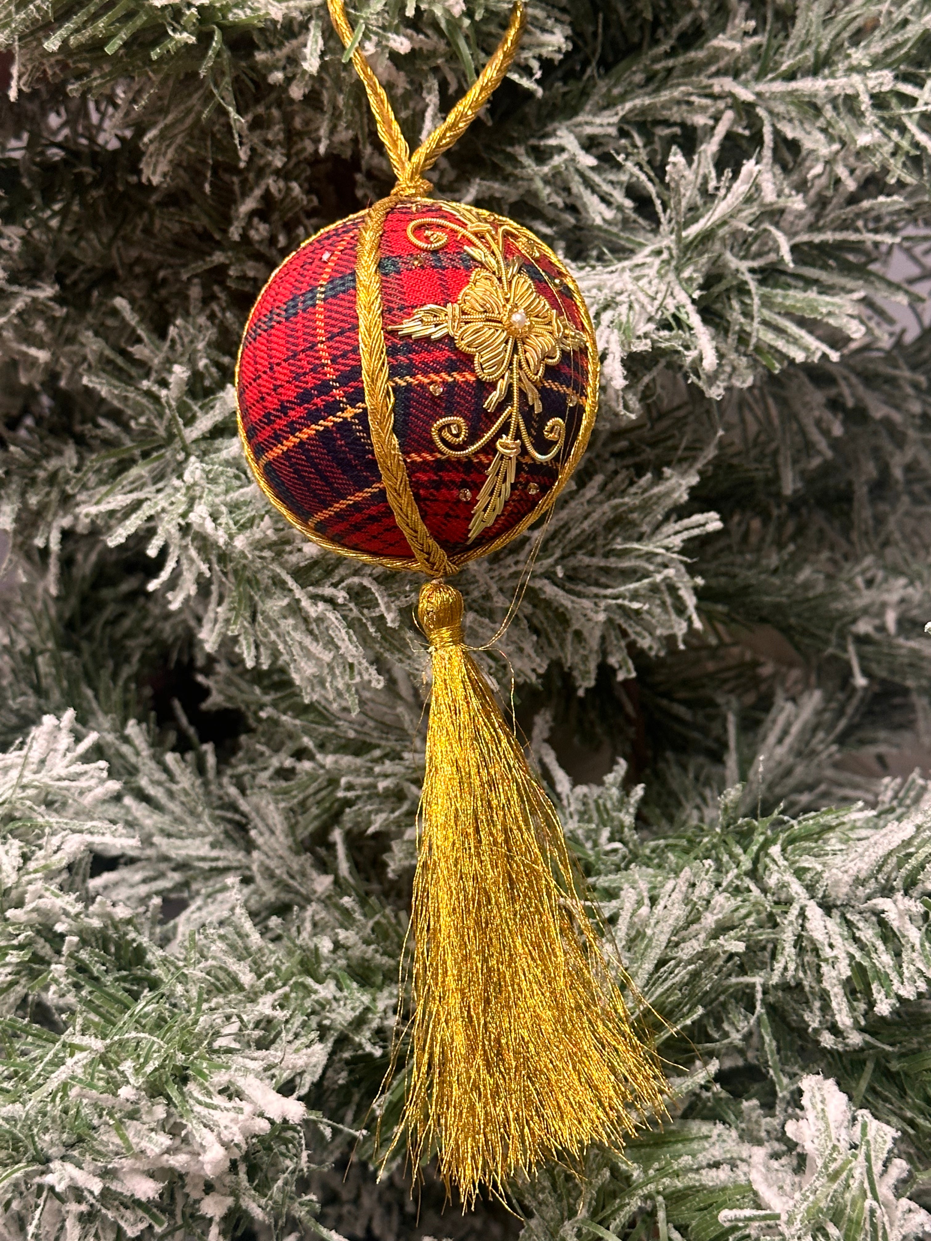 Hand Embroidered Sottish Bauble
