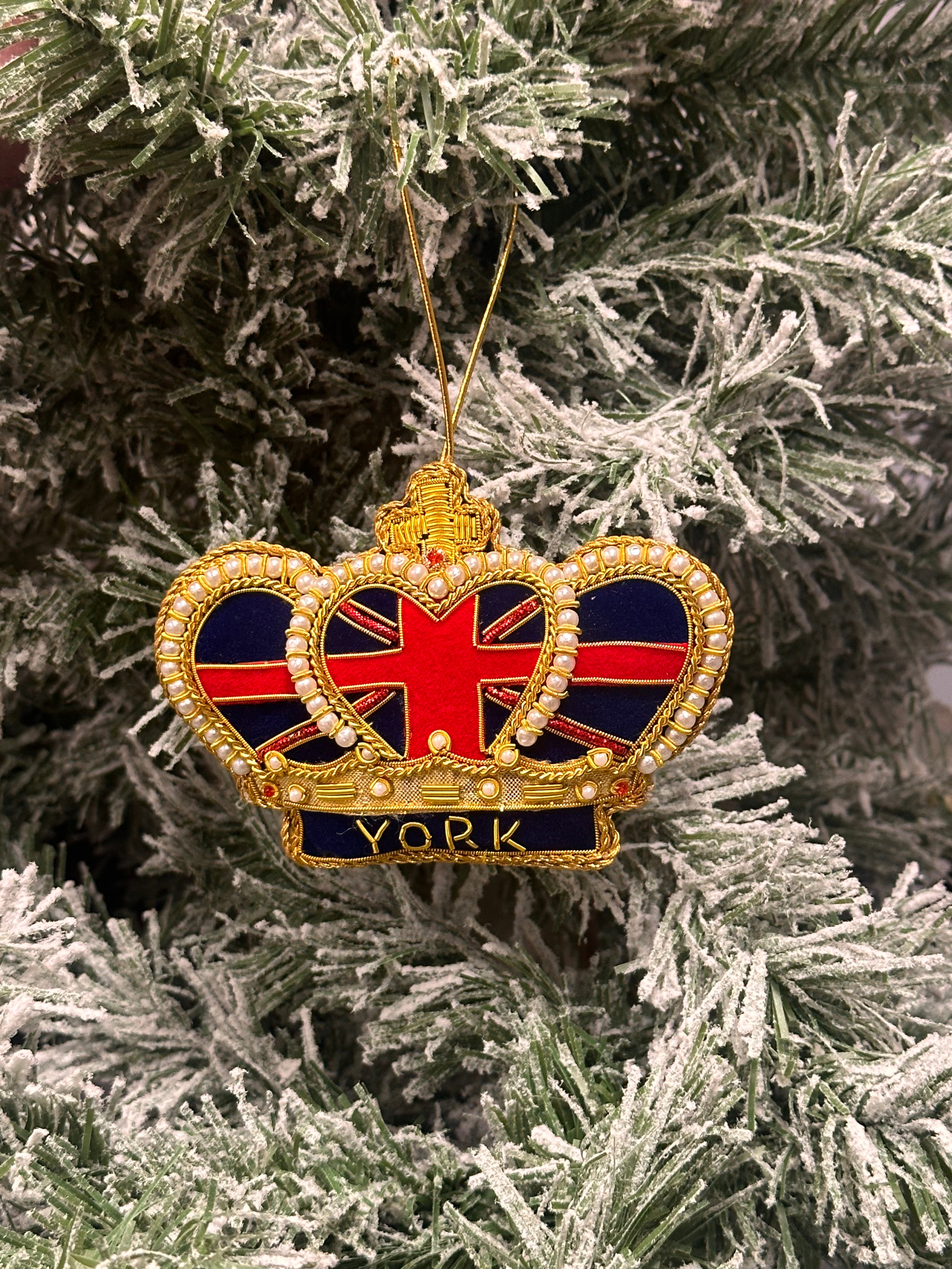 Hand Embroidered York Crown