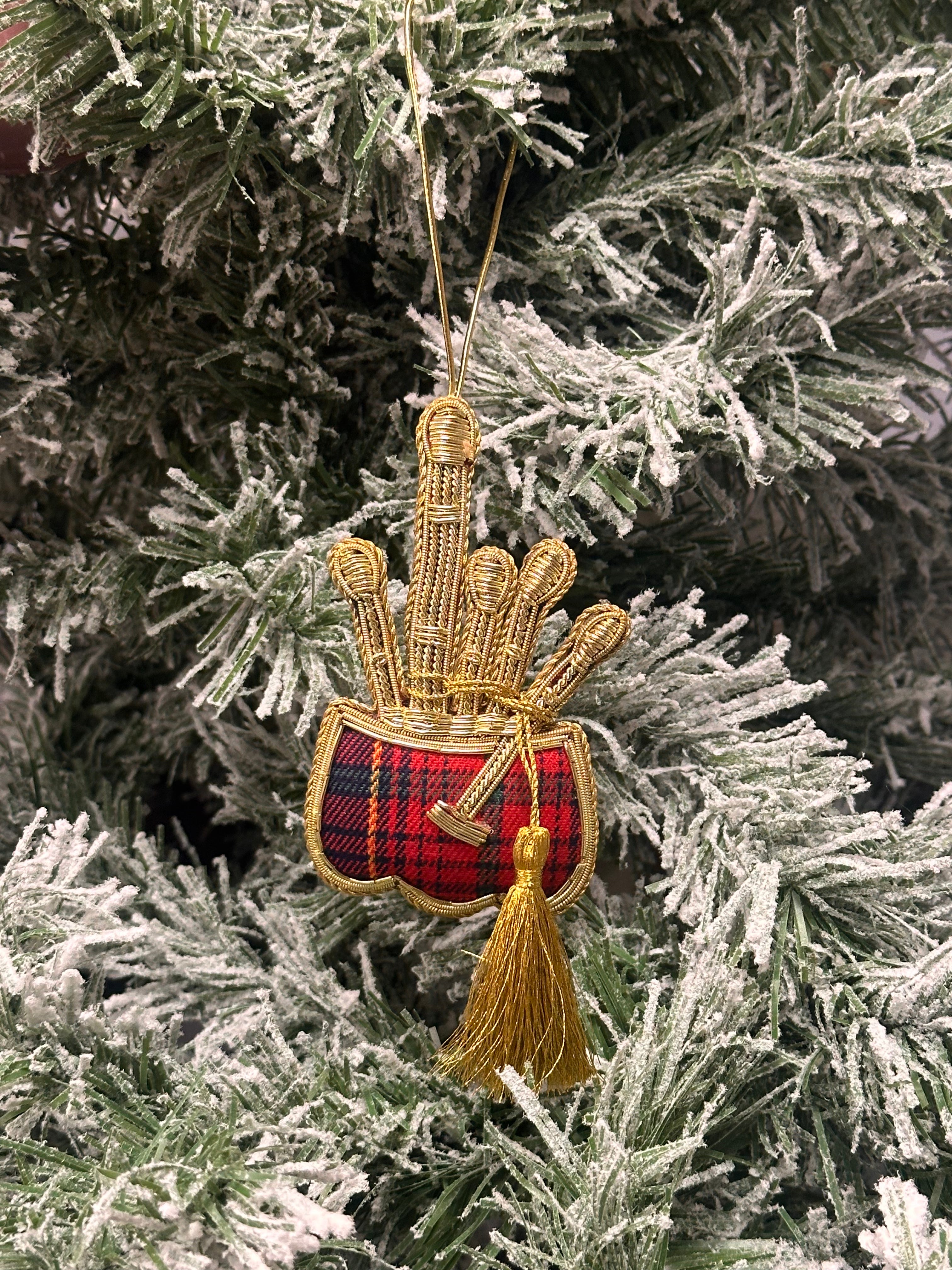 Hand Embroidered Bagpipes