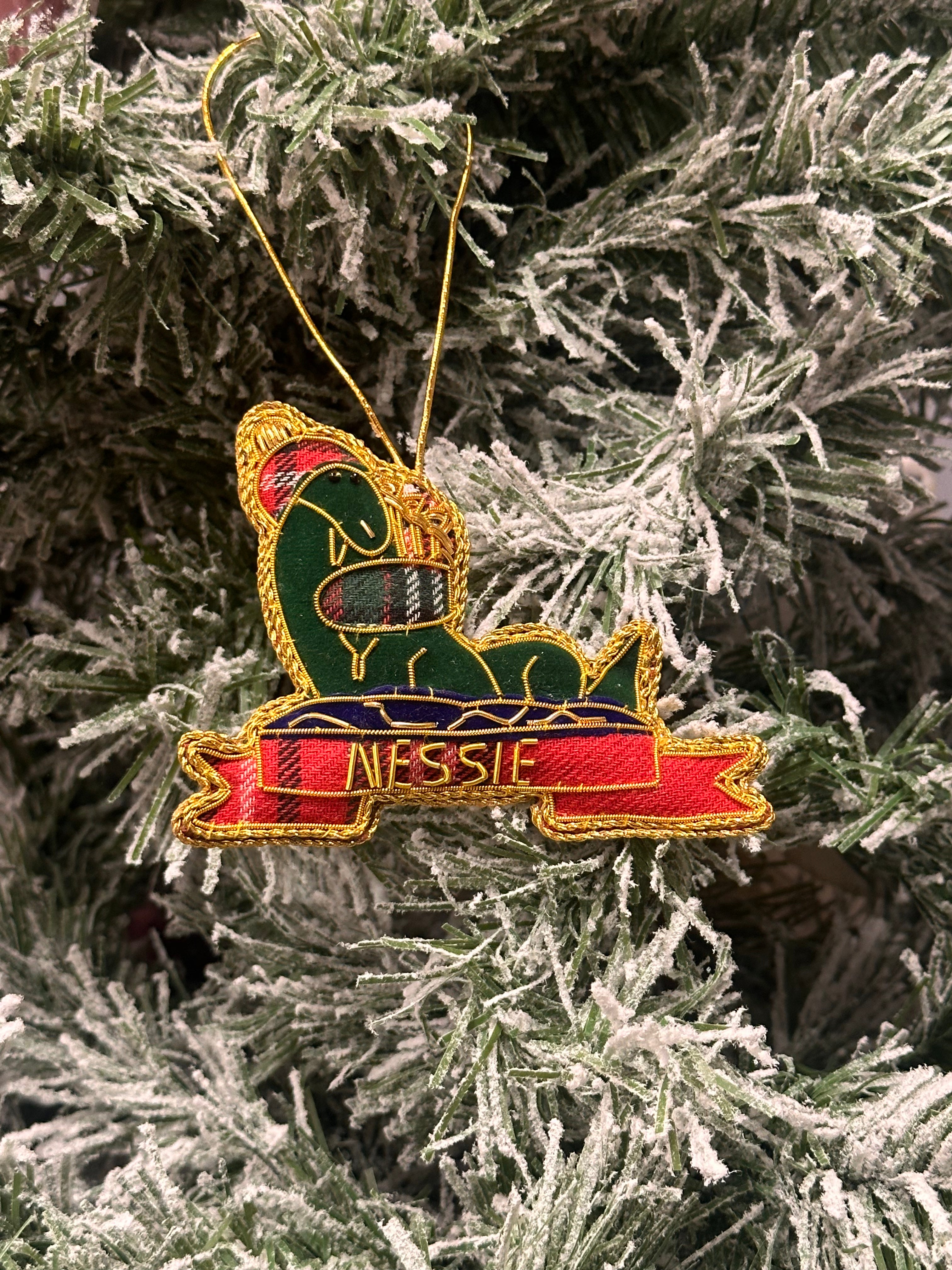 Hand Embroidered Nessie